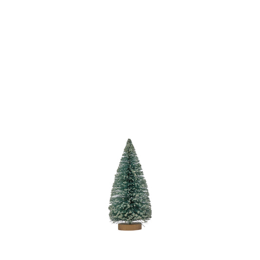 Brush Tree with Wood Base