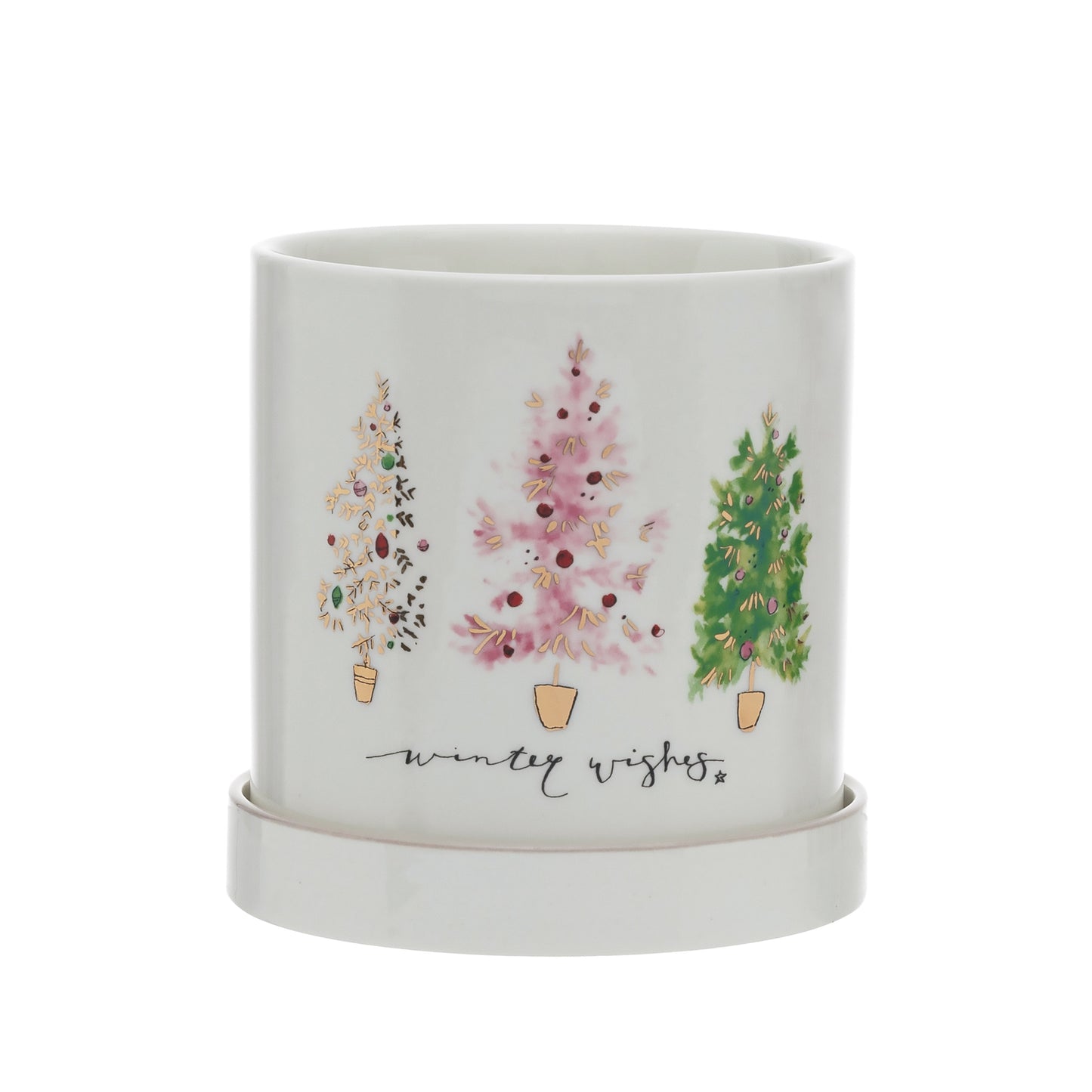 Holiday Stoneware Planter